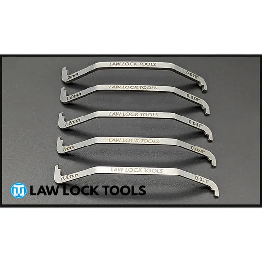 Law Lock Tools Angled Pry Bar Set Right