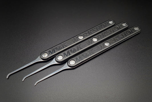 Moki Black Handles with Hardware | 2 & 3 Pair Packs