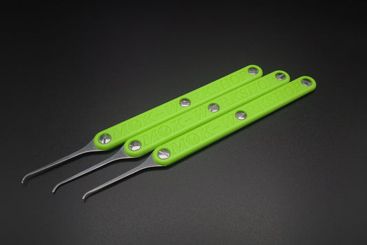 Moki Green Handles with Hardware | 2 & 3 Pair Packs